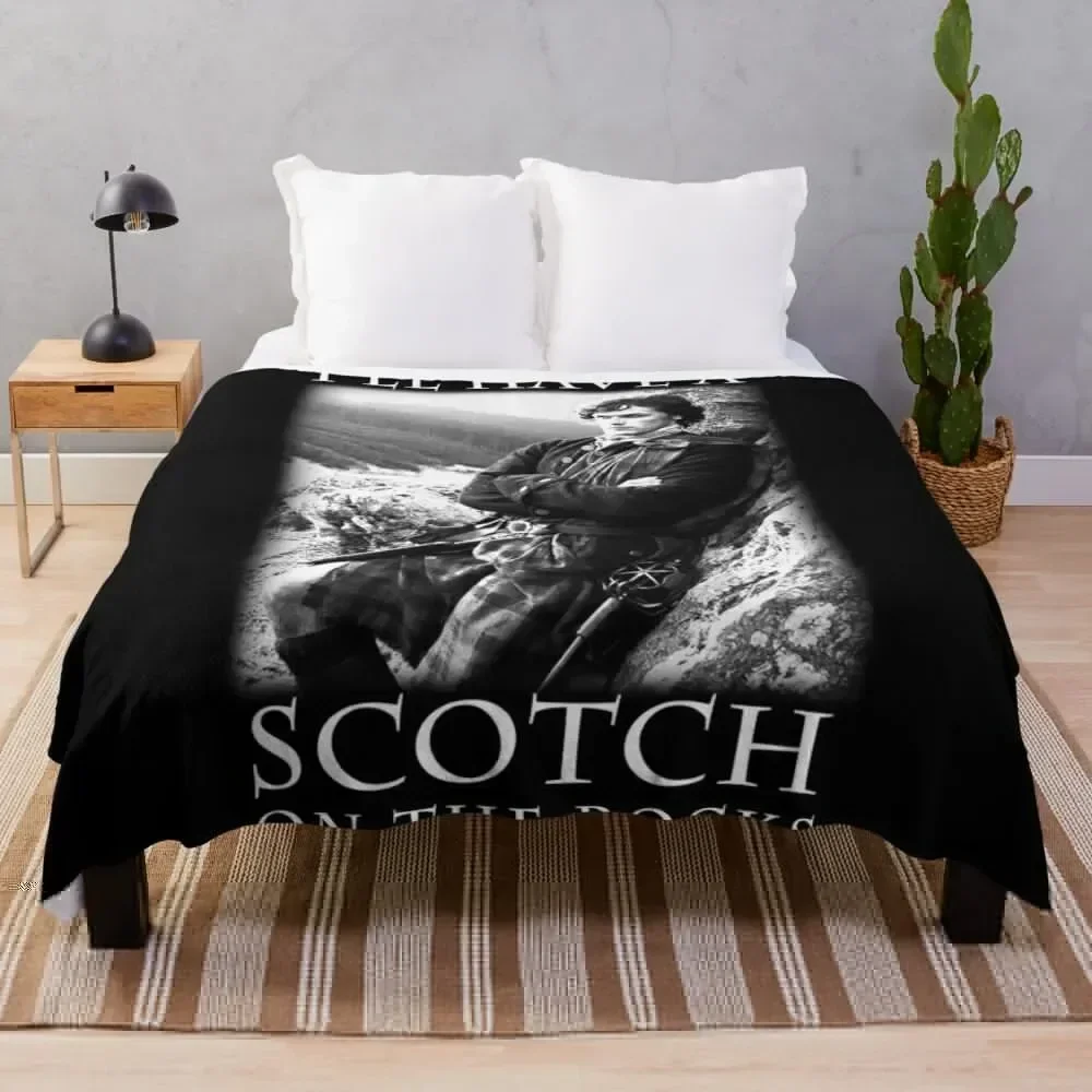 I'll Have a Scotch on The Rocks Throw Blanket Flannel Fabric Luxury Throw christmas gifts Travel Blankets