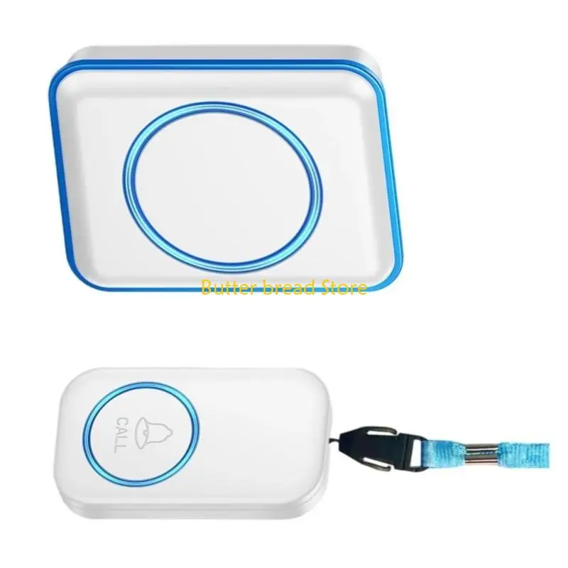 W89C كبار السن مقدمي خدمات الإنذار Pager Wireless Call Button 5 Gear Sound قابل للتعديل