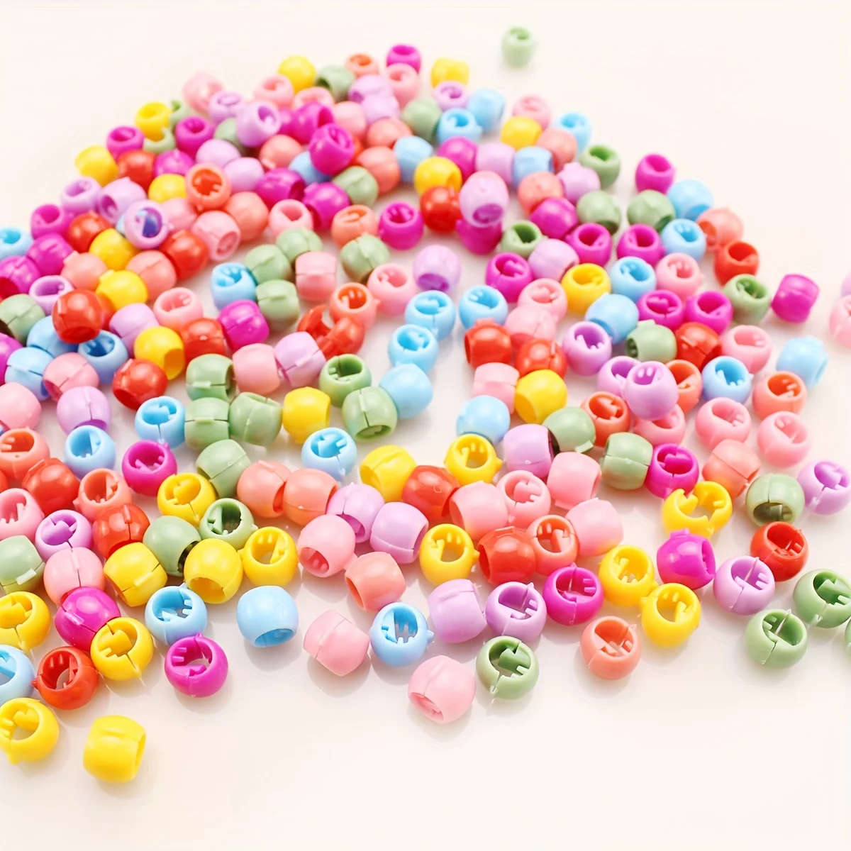 50/100/200pcs Hair Beads,, Cute Mini Hair Claw Clips For Girls