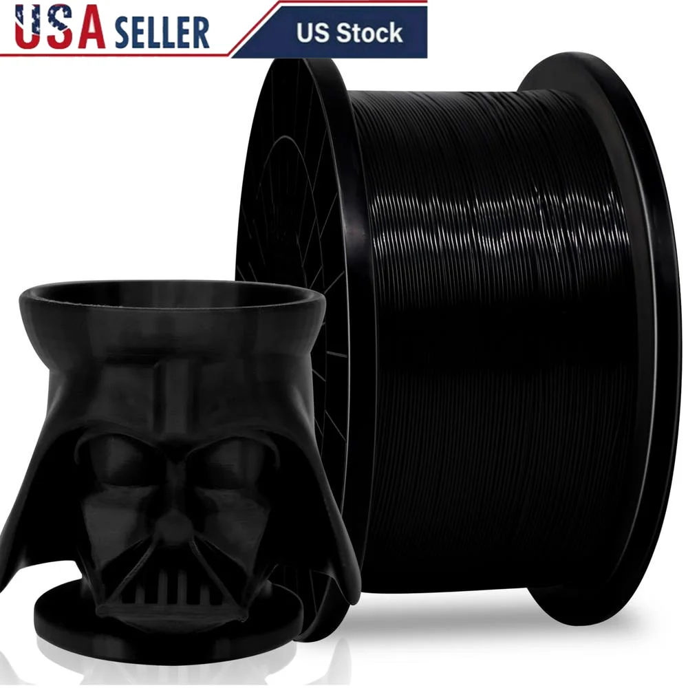 High Impact PLA  Filament 1.75mm Black 5kg Large Roll Tough 3D Printing Filament Functional Parts Multi-Pack Options Available