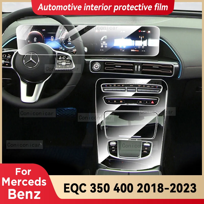 

For Mercedes Benz EQC 350 400 2018-2023 Gearbox Panel Dashboard Navigation Automotive Interior Protective Film Anti-Scratch