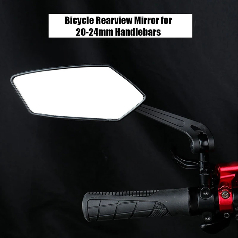 Mountain Bike Rearview Mirror Electric Bike Flat Mirror 360 Degree Adjustable Reflector Reversing Mirror Cycling Accessories