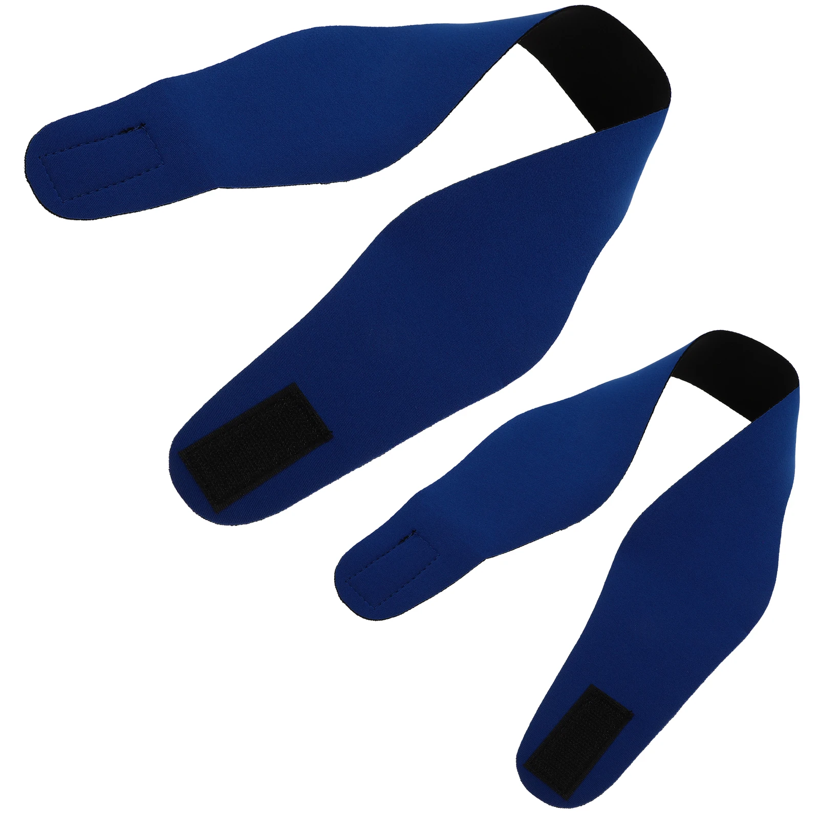

2pcs Neoprene Swimming Headband Waterproof Ear Protection Adjustable Diving Yoga Bathing Sports Adults Blue Size L Xl