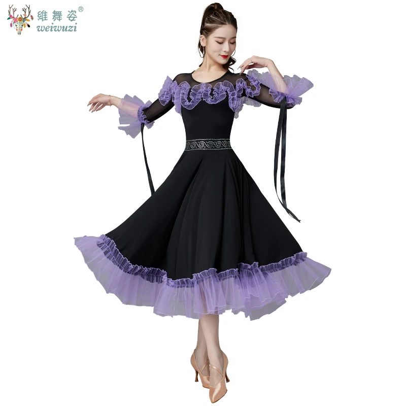 Ballroom Dans Jurk Dame Elegante Wals Tango Dans Kostuum Hoge Kwaliteit Vrouwen Ballroom Competitie Dansen Jurken
