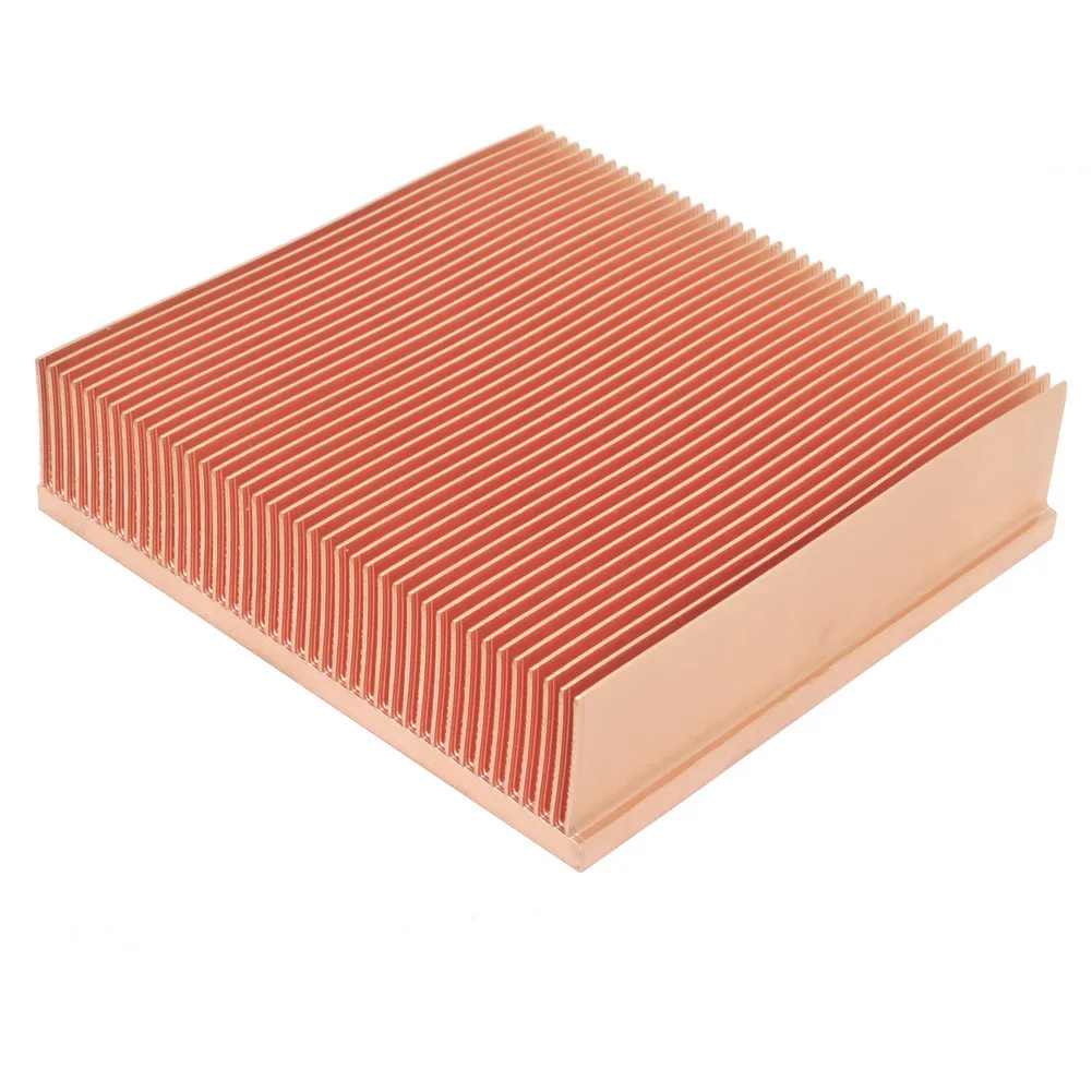 

80x80x20mm Copper Heatsink Skiving Fin Heat Sink Radiator For Electronic Chip LED Power Amplifier Cooling Cooler