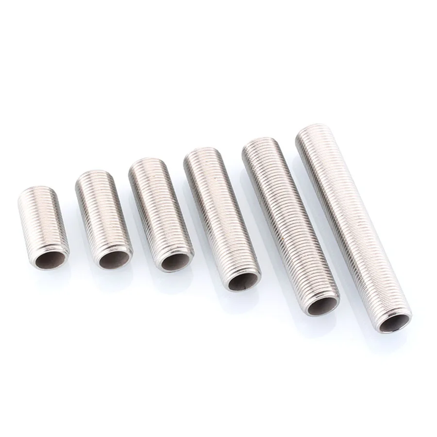 304 Stainless Steel External Thread Round Pipe 1/4 3/8 1/2 3/4 1\