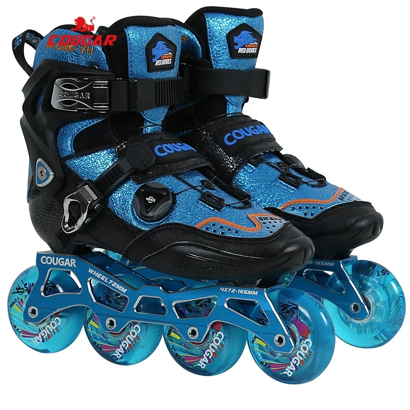 Cougar Roller Figure Racing Skating Slalom Inline Skates For Kid Boys Girls