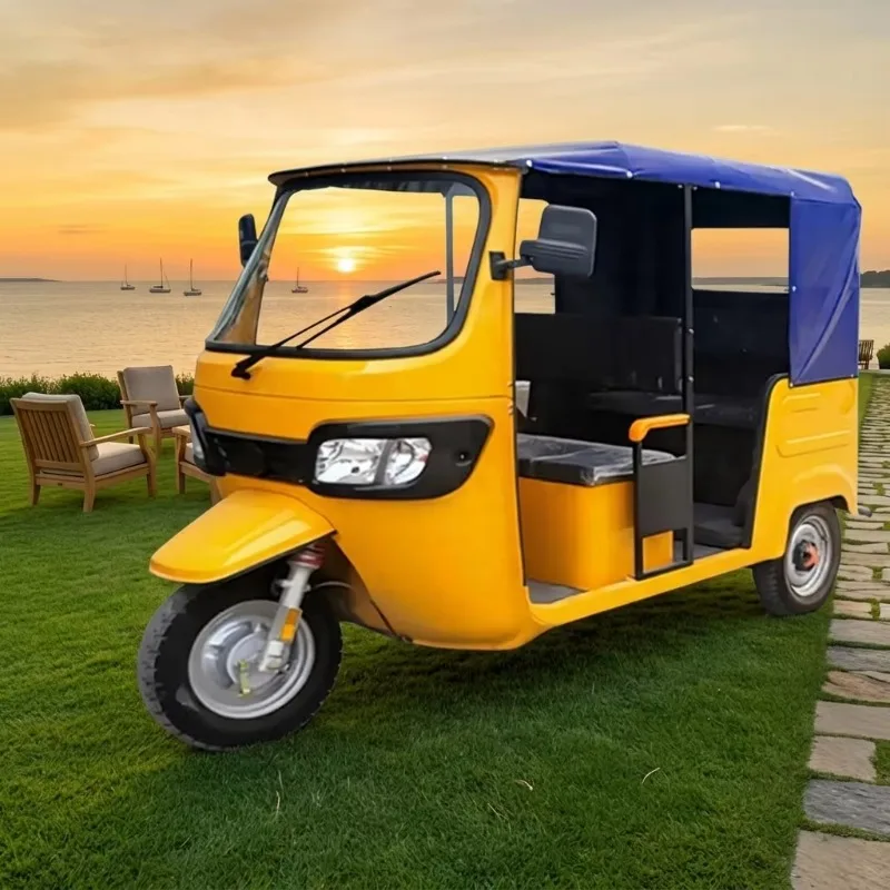 2000W 60V Electric Three-wheel Closed Body Cargo Tricycle Aluminium Frame 6-Passenger Capacity 50-70Km/h Speed 400kg Payload