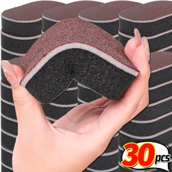 1/30PCS Strong Rust Removal Pot Wipe Emery Cleaning Sponges Double-sided Thickened Dishwashing Sponge Kitchen Magic Scouring Pad