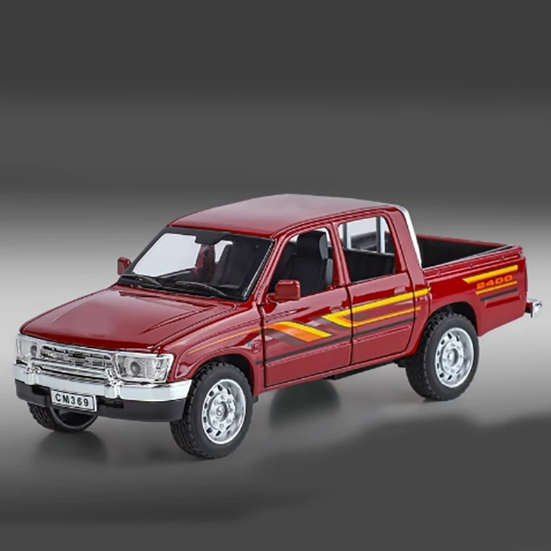 دييكاست 1:32 مقياس Hailux على الطرق الوعرة لاقط محاكاة سبيكة سيارة نموذج هواية جمع لعبة هدية تذكارية زينة زخرفية