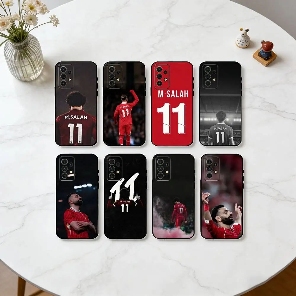 M-Mohamed Salah 11 Liverpool Football Phone Case For Samsung S25,S24,S21,S22,S23,S30,Ultra,S20,Plus,Fe,Soft Silicone Black Cover
