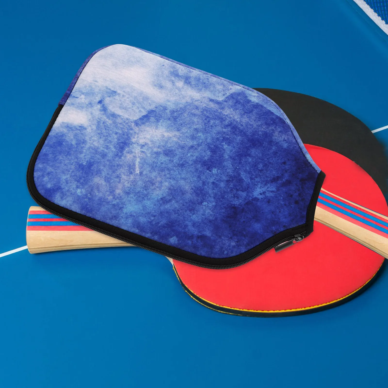 

Pickleball Paddle Cover Neoprene Waterproof Universal Fit Zipper Storage Lightweight Protector For Standard Rackets Pickleball