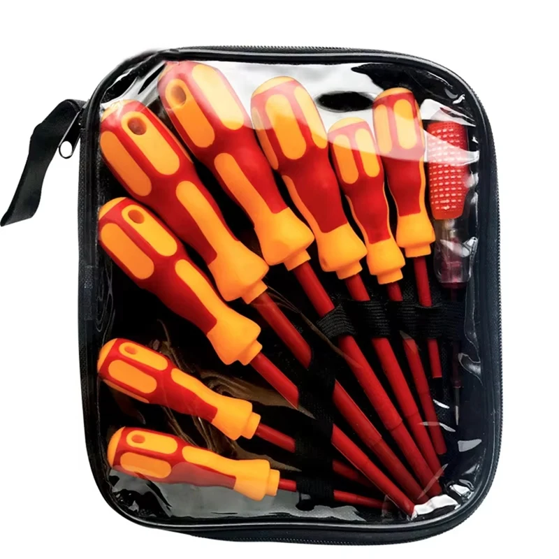 Magnetic Screwdriver Set Heavy Duty Manual Screwdriver Ergonomic Cross-Head Screwdriver Plumxblossom Screwdriver