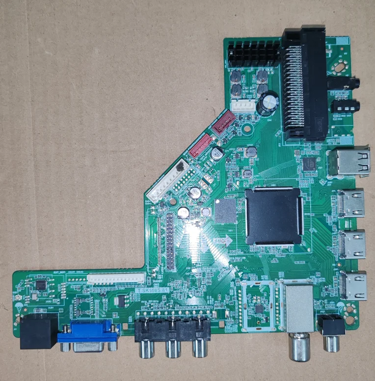 T.SK508S.81 Wi Fi network TV motherboard tested, physical photo taken