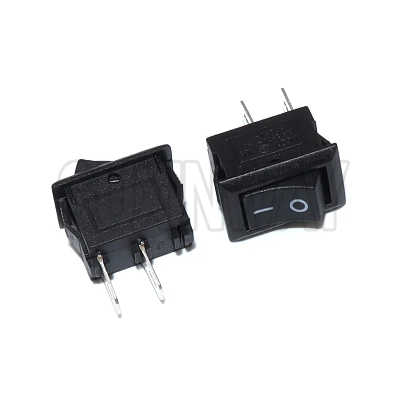 5개 자동차 트럭 보트 원형 로커 250V 3A 2핀 ON/OFF 토글 SPST 스위치 로커 스위치 10x15mm