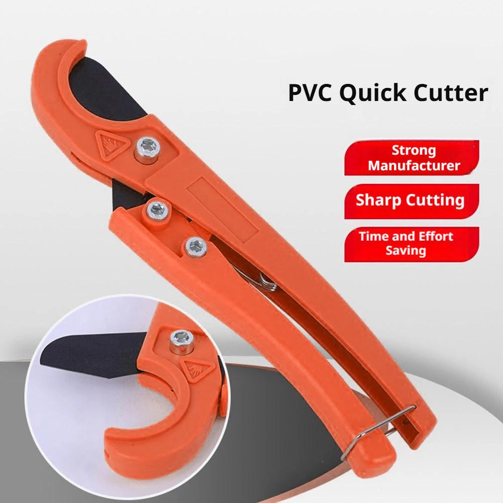 42mm-75mm Ratchet Pipe Cutter, Home 32mm Pipe Cutter, PPR, PVC, PP, PE Plastic Pipe Cutting Tools, Cordless Water Pipe Cutter