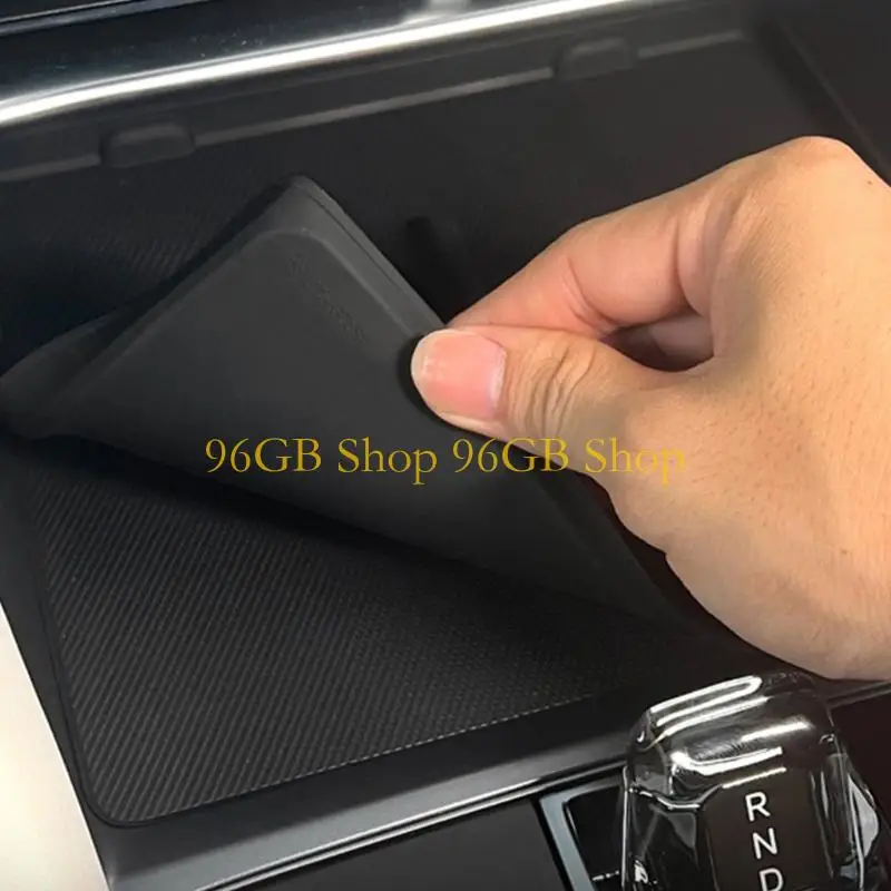 

96GB Lower Storage Box Anti Slip Mat for Song Edition Wireless Charging Protector Pad Silicone Pad Auto Accessories