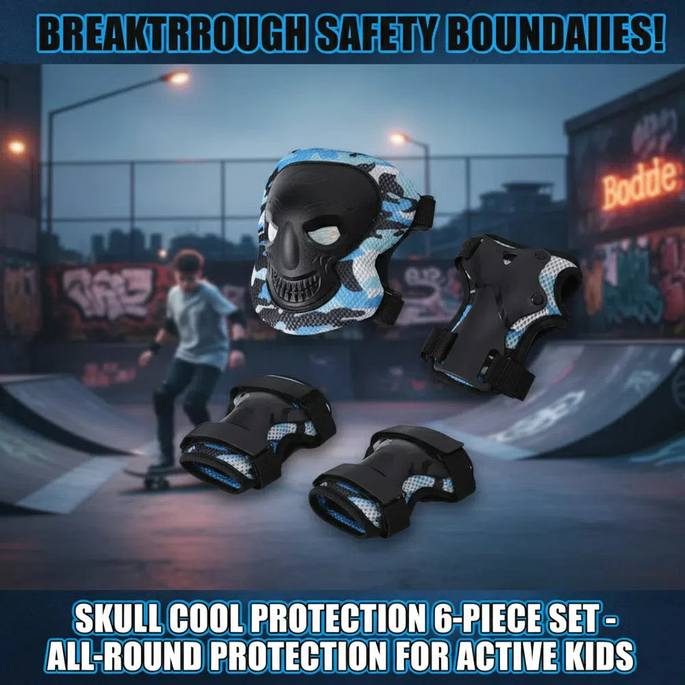 

6 шт./компл. наколенники для молодежи/взрослых, налокотники, защита запястий 6 в 1, комплект защитного снаряжения для катания на скейтборде, катания на велосипеде (S/M/L)