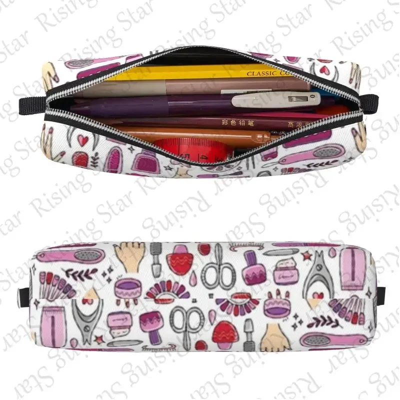 Pencil Box Multifunctional Stationery Storage Bag School Supplies Pencil Bag Student Gift Manicure Tools printing