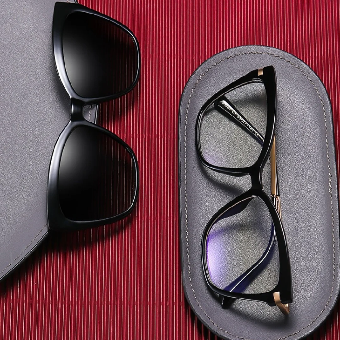 

Clip on Optical Myopia Glasses For Men Sunglasses Prescription TR90 Eyeglasses 0 -50-75 to -600