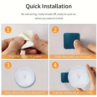 1pc Motion Sensor Night Light - Wireless LED Detector Lamp for Bedroom, Staircase, Closet, and Room Decor-night 4