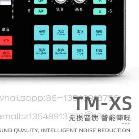 TM-XS universal live broadcast sound card, mobile phone computer karaoke sound effect adjustment equipment spot