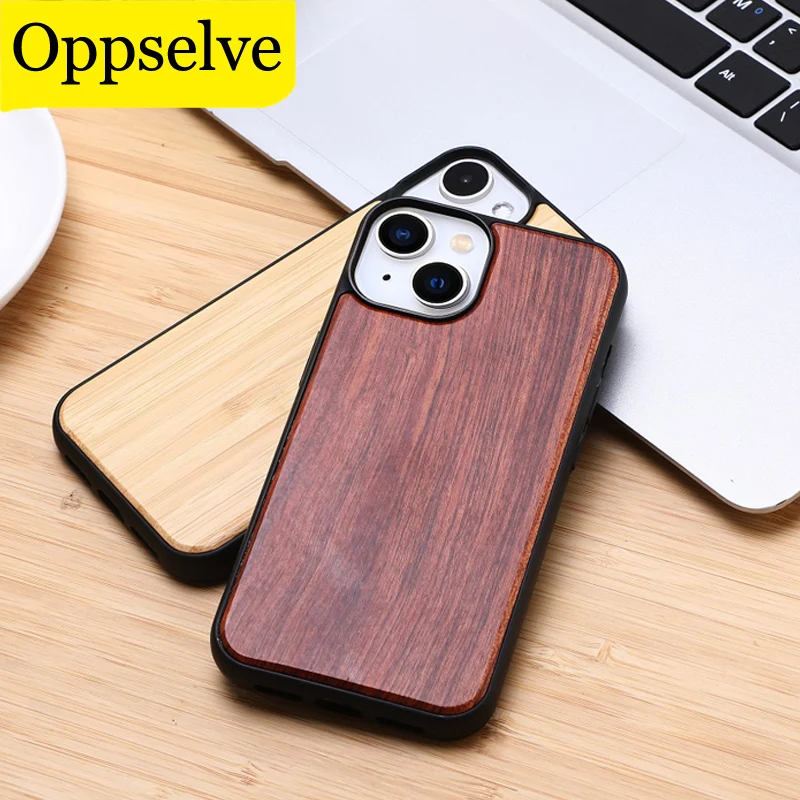 Original Wood Phone Case For iPhone 15 14 Pro Max 13 12 Mini Ultra Thin Shockproof Hard Back Cover For iPhone X R XS 7 8 Plus SE