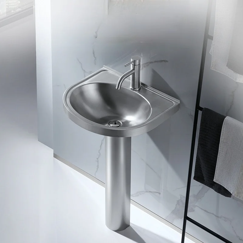 Umywalka łazienkowa nablatowa nowoczesna artystyczna pojedyncza brązowa okrągła ze stali nierdzewnej