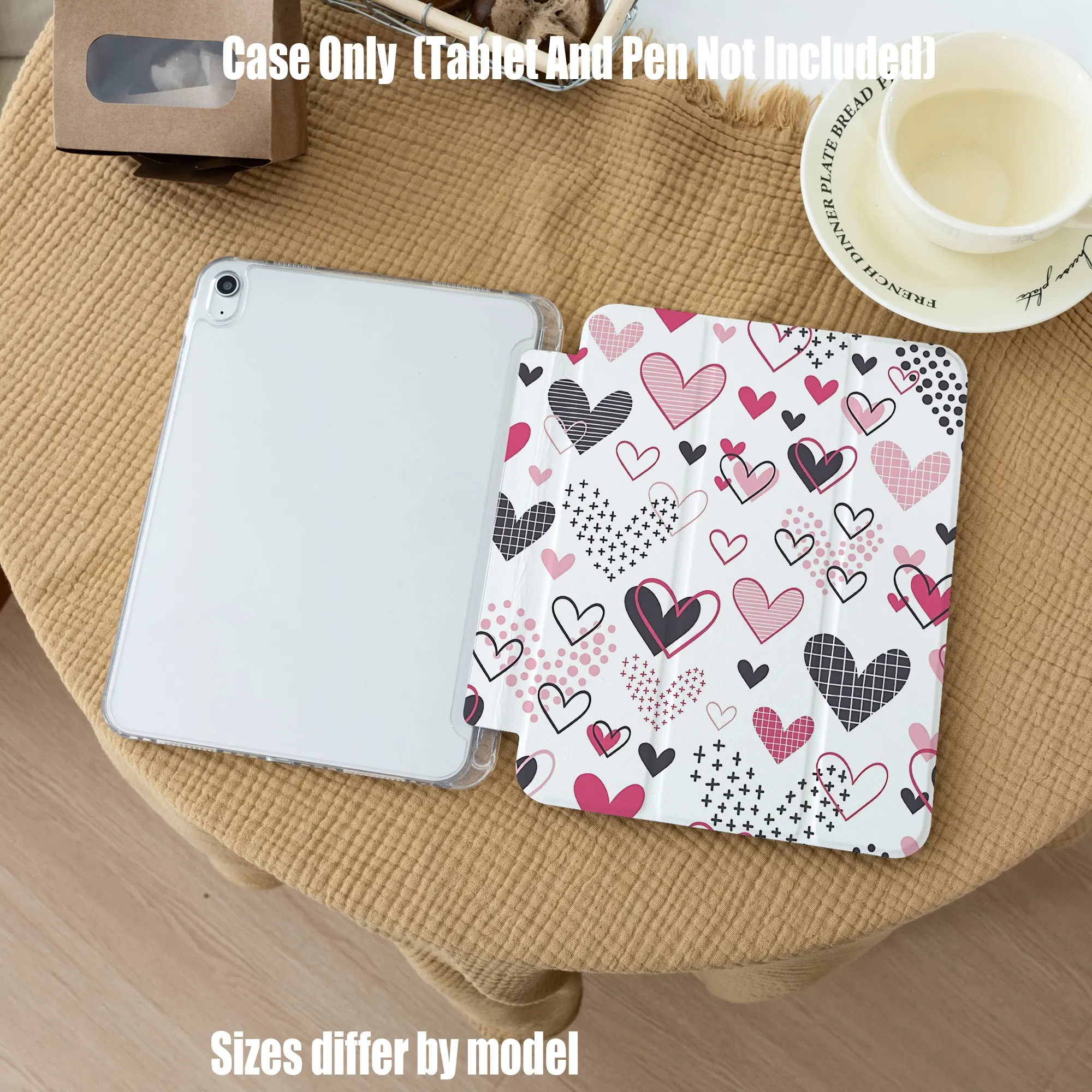 Slim Fit Premium TPU Tablet Cover, Shockproof Durable Lightweight Protective Case for iPad Samsung Huawei Honor Redmi Xiaomi