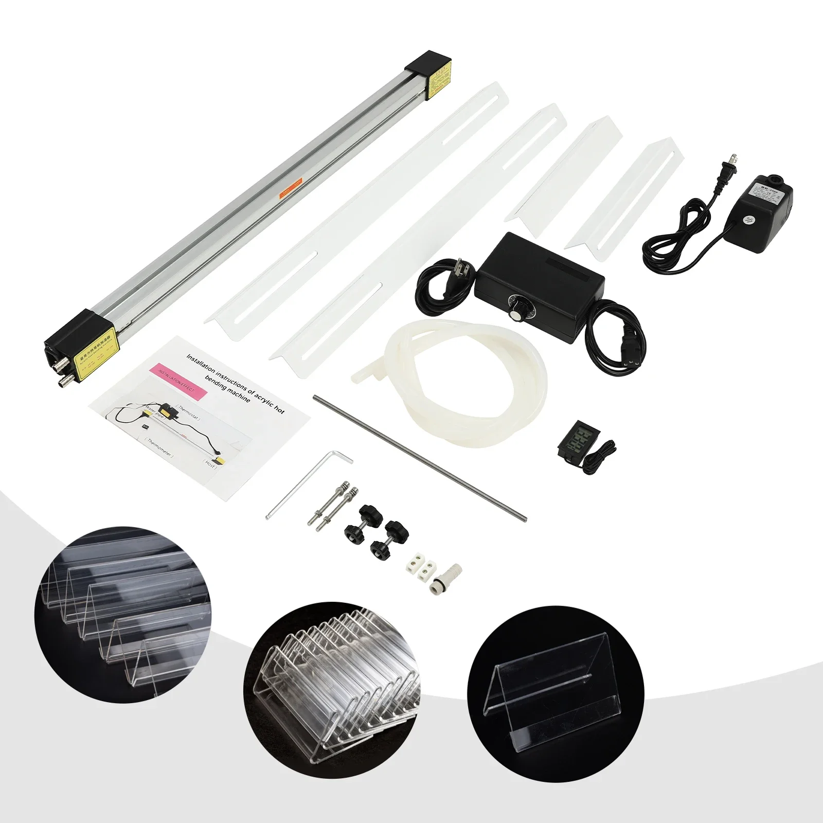 60 cm acrylbuigmachine met beugel, kunststof plaatbuigmachine, 24 inch IPX8 handmatige stripverwarmer voor logoproductie