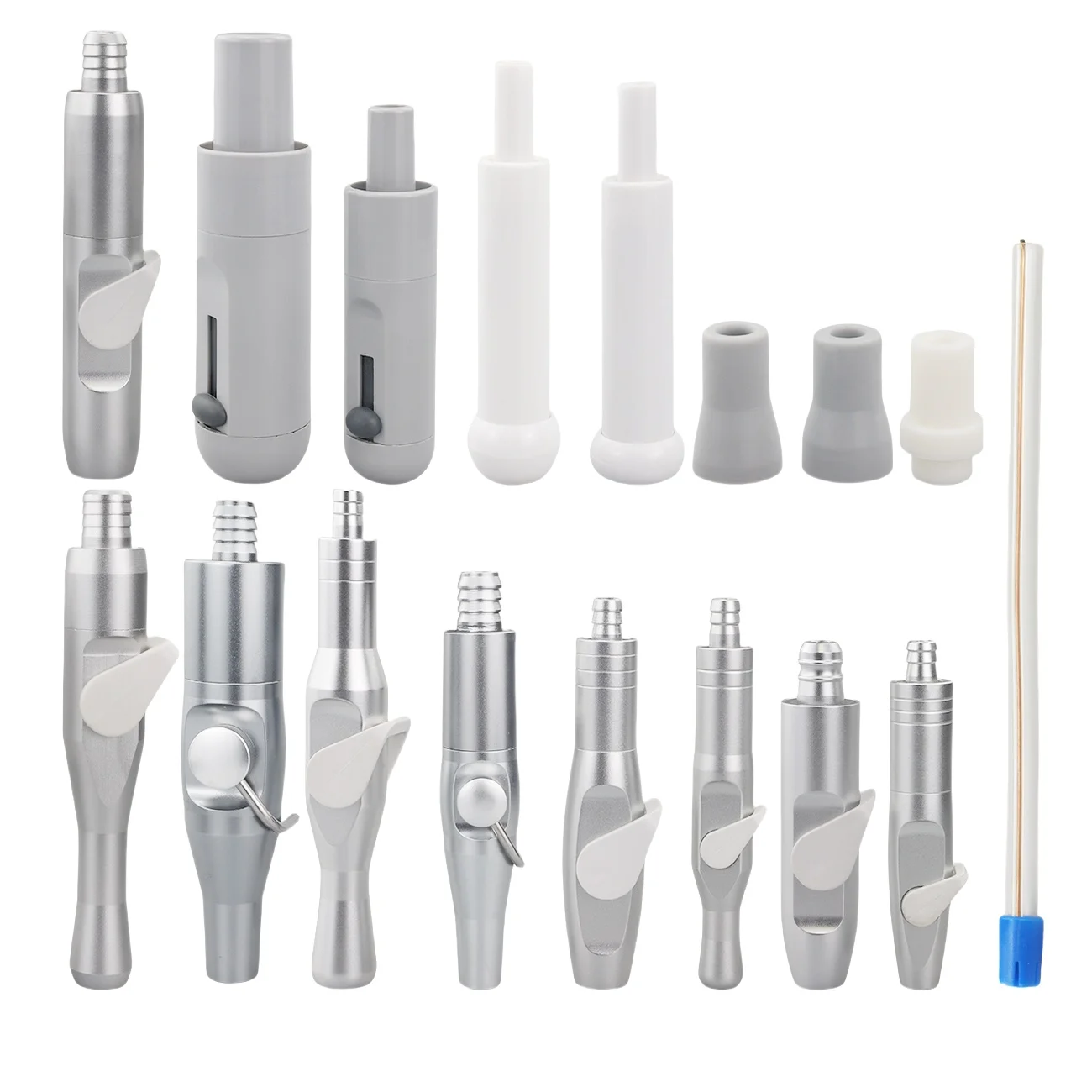 

2Pcs Dental Weak Suction Handle Strong Handle With Switch Metal Adaptor Dental Chair Accessories