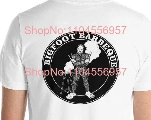 Barbeque T Shirt Bigfoot BBQ back print fun   long or short sleeves