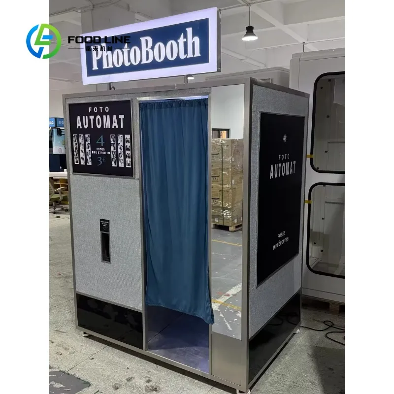 passport photo booth kiosk indoor tent box structure support black white shooting for government office commercial purchasers