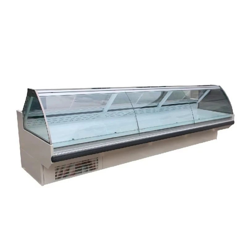 Customized Supermarket Meat Refrigerator Freezer Display Fridge Deli Showcase Service Counter
