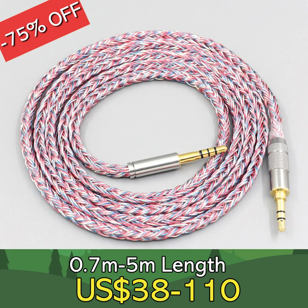 16 Core Silver OCC OFC Mixed Braided Cable For HIFIMAN Edition S Deva HE-R10 LN007597