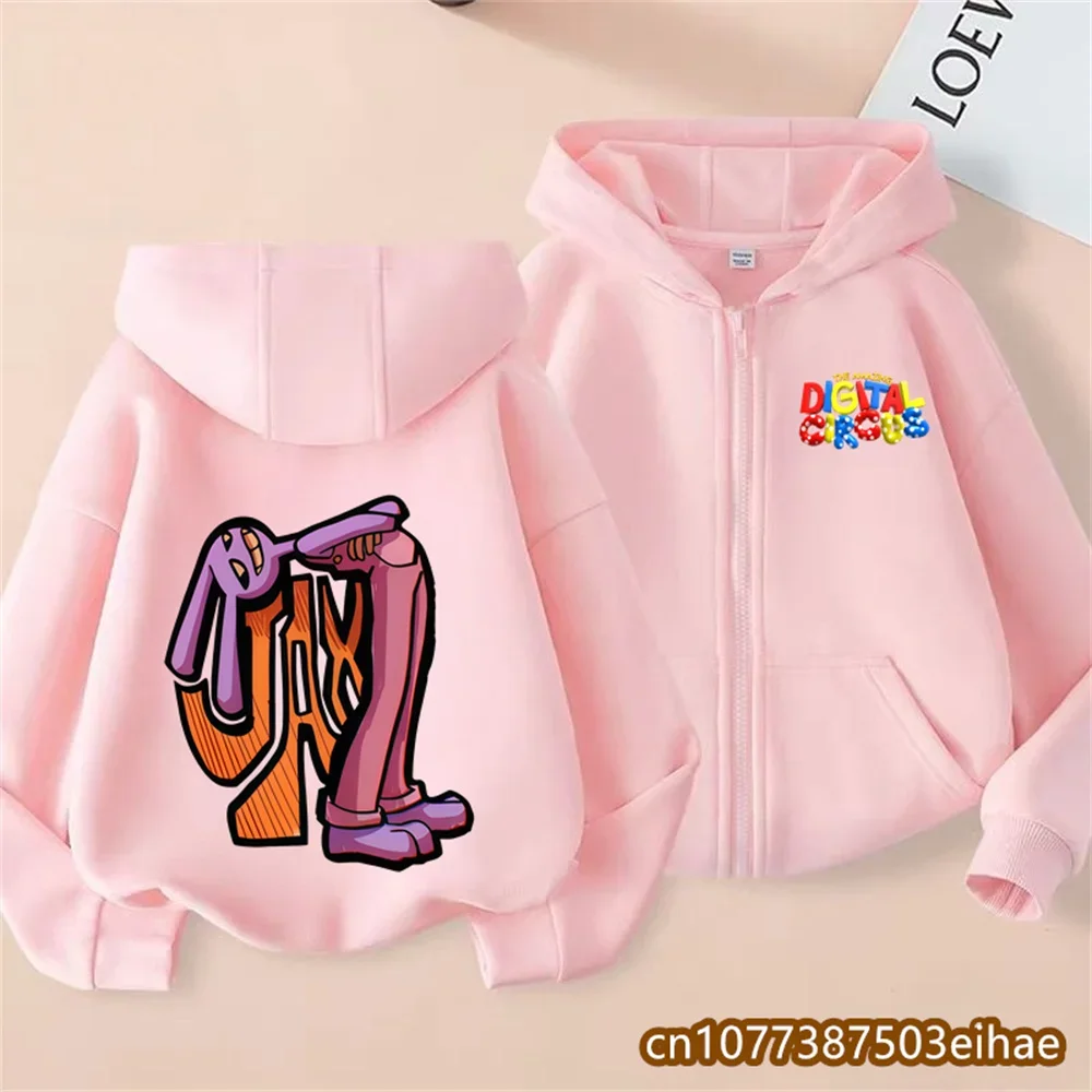 Retro Aesthetic Magical Number Circus Kid Hooded Pullover Jacket Cartoon Print Spring Autumn Breathable Boys Girls Outdoor Gift