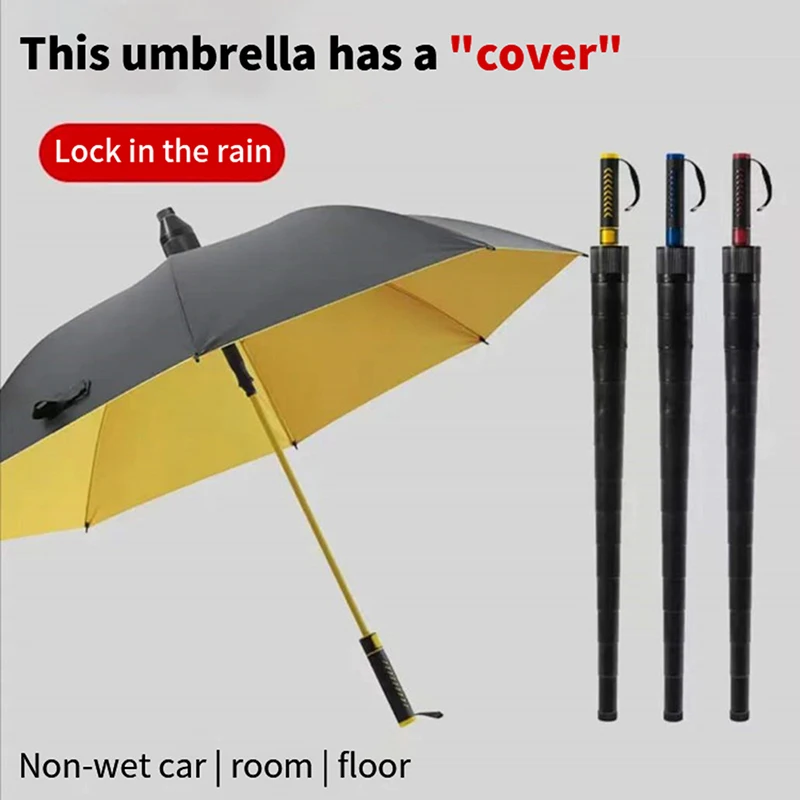 Long Handle Umbrella Waterproof Cover Car Retractable Large Umbrella Sleeve Home Umbrella Plastic Drip-proof Storage Cover