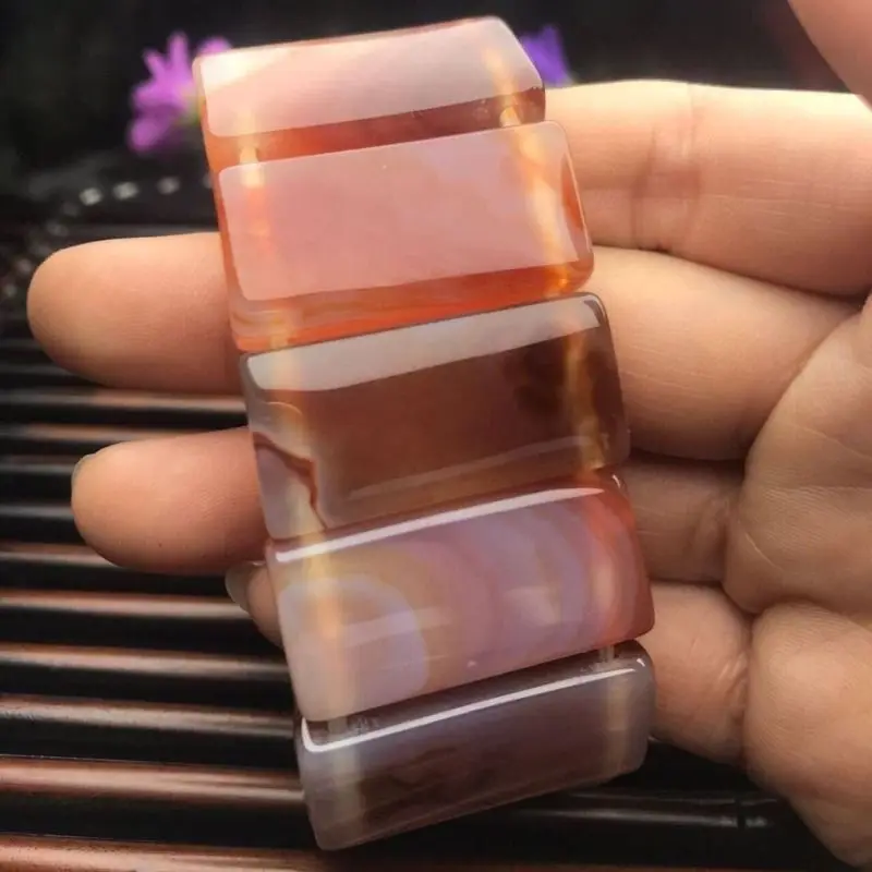 Exquisite High Ice Agate Bracelet Strip Design Jewelry