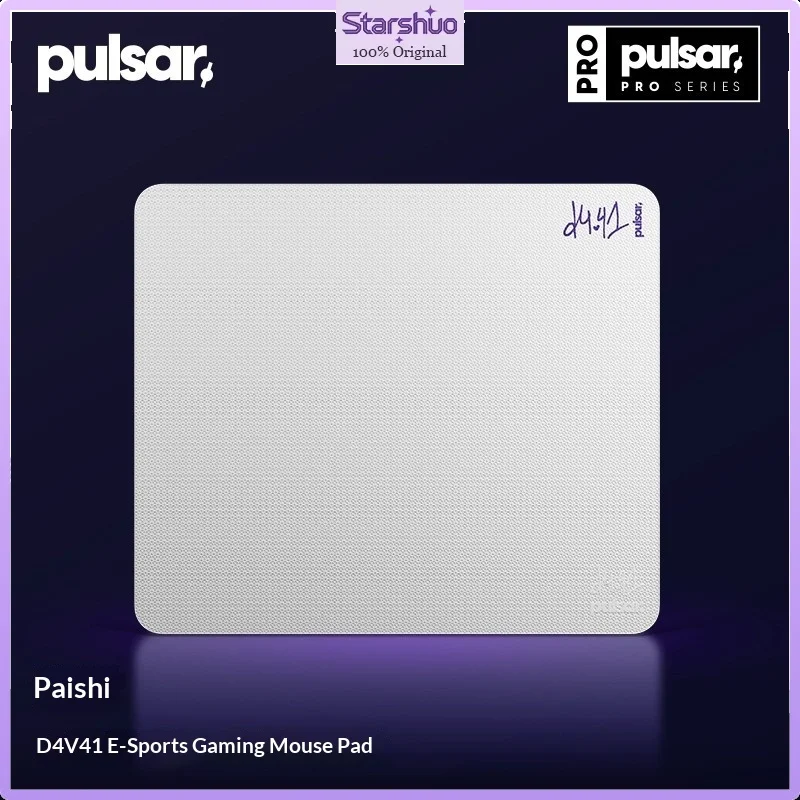Pulsar Pro Series D4V41 Co-branded Gaming Mouse Pad Smooth Fast Glide Large Desk Mat For Valorant CS2 E-sports Office Use