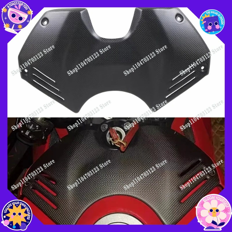 

For V4 V4 V4R 2018-2022 Carbon Fiber Air Tank Cover Fairing Kit Motorcycle Modification Accessories