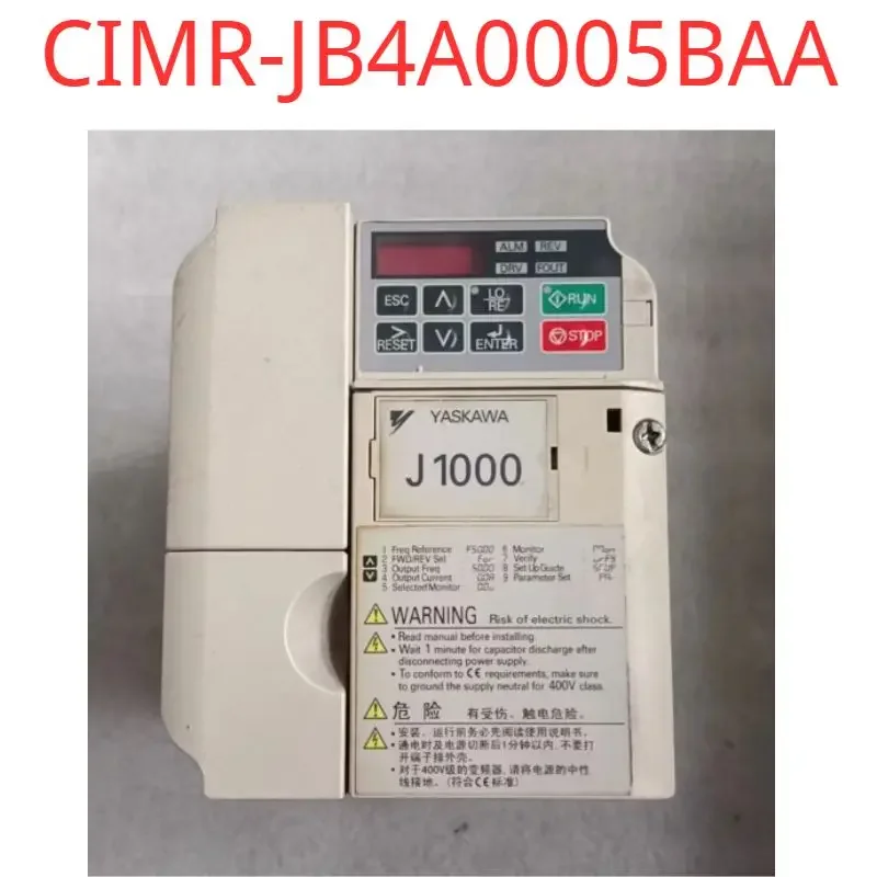 Second-hand test OK Inverter J1000 CIMR-JB4A0005BAA 2.2KW/1.5KW 380V