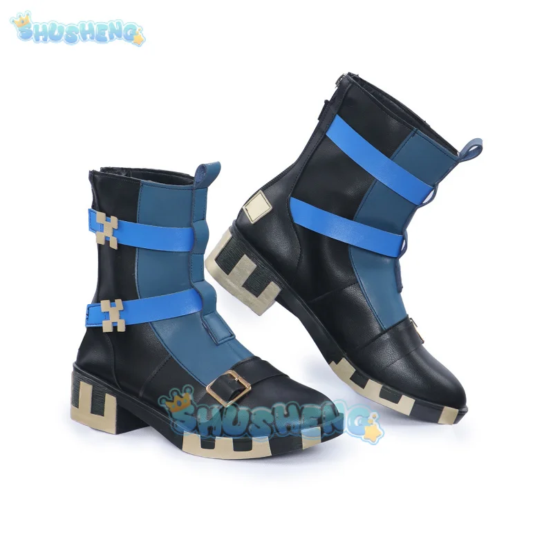 Kinich Cosplay Shoes Game Genshin Impact Short Boots Pyro Archon Natlan Prop for Halloween Party Shusheng