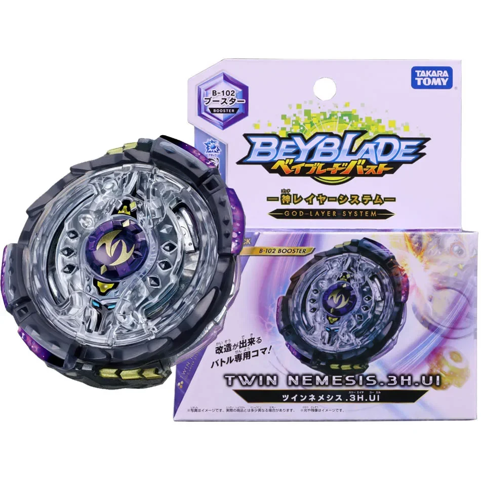 Original Takara Tomy Beyblade Burst B-102 Booster Twin Nemesis .3H.UI