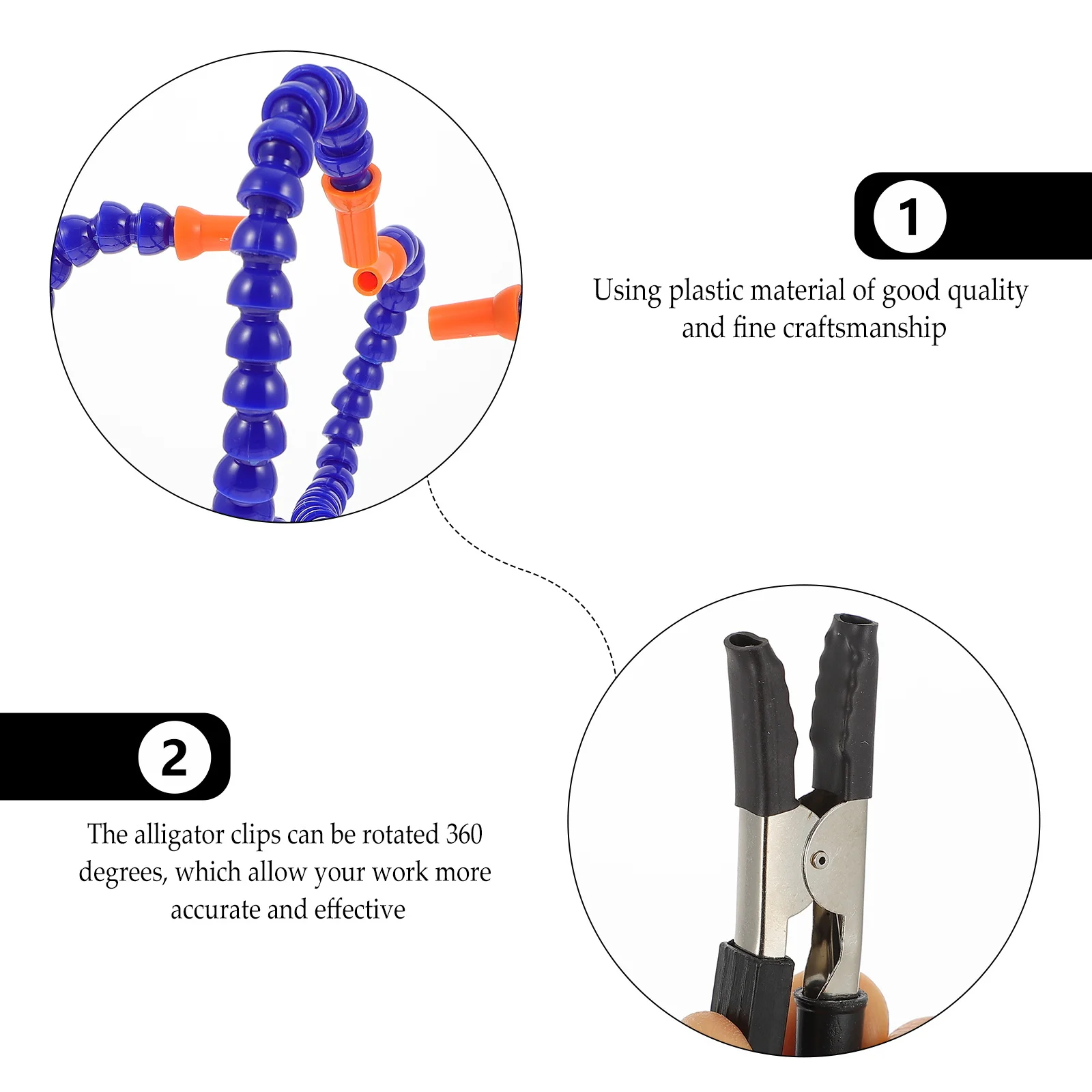 

1Set Soldering Helping Hand Stand Four Arms Adjustable Welding Flexible Clips Alligator Clamp Multi-Function