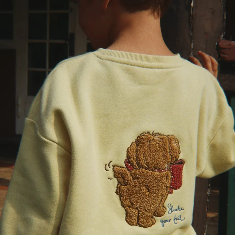 2025 KS الشتاء طفل الفتيان الصوف بلوزات البلوفرات السراويل مجموعات الاطفال ملابس قطنية الفتيات الكرتون بلوزات هوديس بنطلون