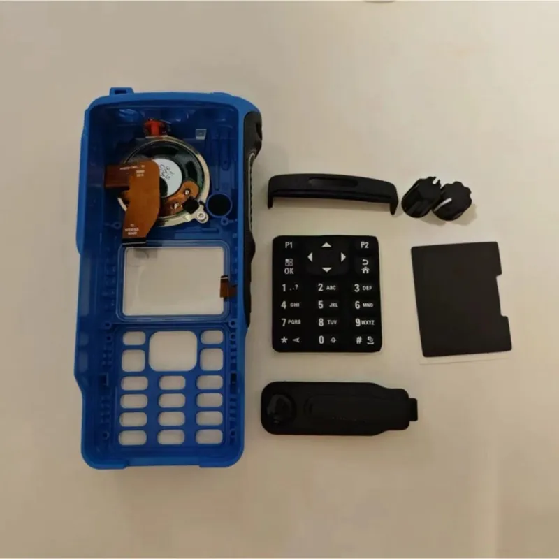 Walkie Talkie Replacement Repair Case, Housing Cover Kit with Speaker and Mic for Motorola XPR7550E DP4801e DGP8550e Radio