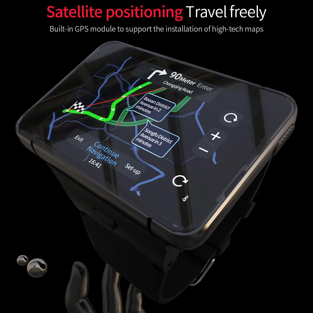 NewBest Smart Watches for Men With 2.88 Inch MTK6761 Quad Core 4GB+64GB Android 9.0 Fitness Smart Watch