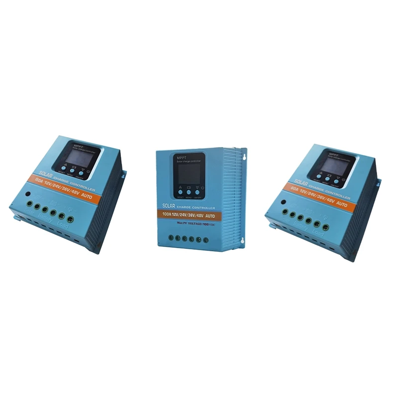 MPPT Solar Charge Controller 12V 24V 36V 48V LCD Display Solar Panel Battery Intelligent Solar Regulator