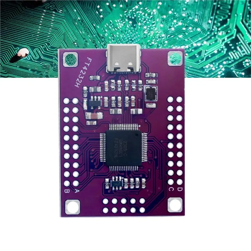 [NEW!】 Quad-Channel FT4232 USB To Serial Port Module UART/SPI I2C/JTAG/RS232/RS485/RS422 Module