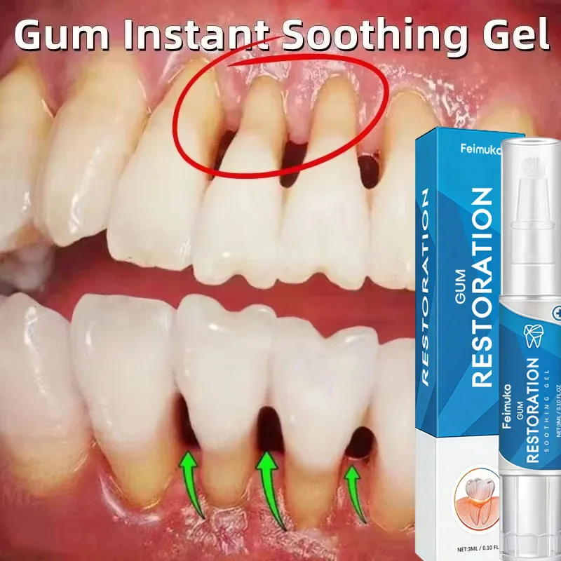 Damaged Gum Repair Care Gel Gum Pain Sensitivity Relief,Deep Cleaning Teeth Stain Tartar Remover,Anti-Cavity Daily Oral Care Gel
